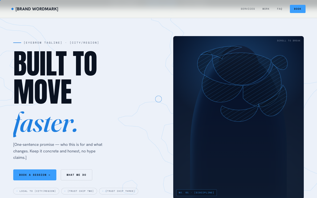 Kinetic Motorsport Blue website style screenshot